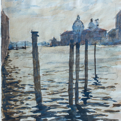 The Grand Canal, Venice, watercolour by Francis Terry, 1987.