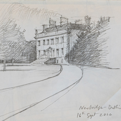 Newbridge, drawn by Francis Terry, pencil, 2009.