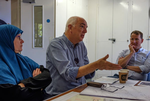 Francis Terry helping at a community design workshop