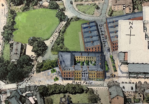 Birds Eye View of Northampton Proposal