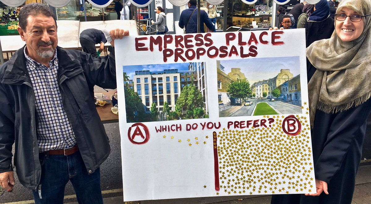 Results of informal poll comparing Empress Place proposals