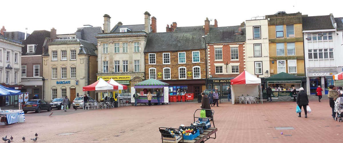 Market Square. There has been a market here since 1235.