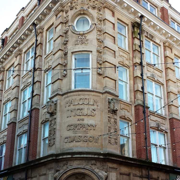 Facades showing the rich architecture history of Northampton.